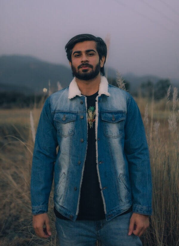 Denim Jacket with sherpa fur lining